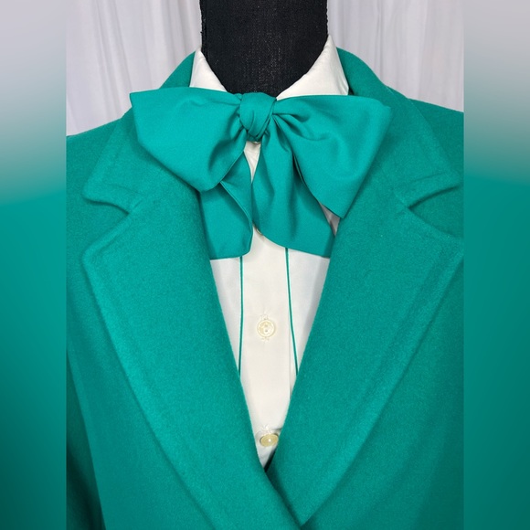 Vintage 70’s s Emerald Green Lilli Anne 3 pc. Ensemble. COAT INCLUDED! - Picture 3 of 17